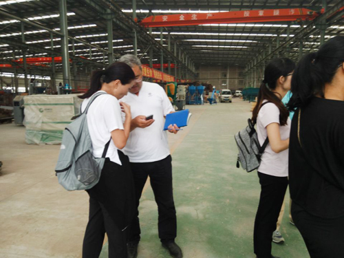 Customer visit our factory